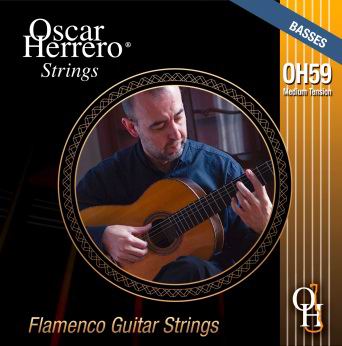 Set of Guitar Strings Oscar Herrero. String OH59MB Medium Tension